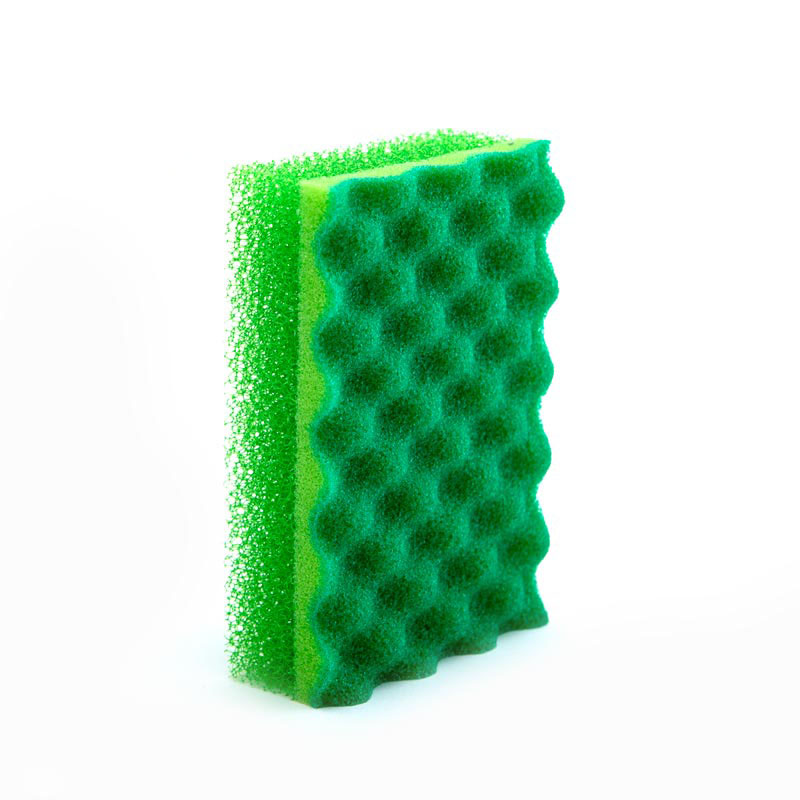 DH-A1-46 wave heavy duty scrub sponge Kitchen cleaning sponge Coating Sponge