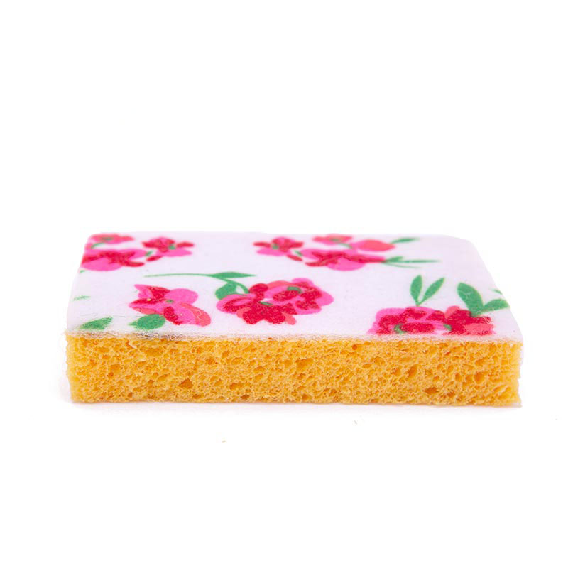 DH-A5-10 Printed kitchen cleaning cellulose sponge wipe