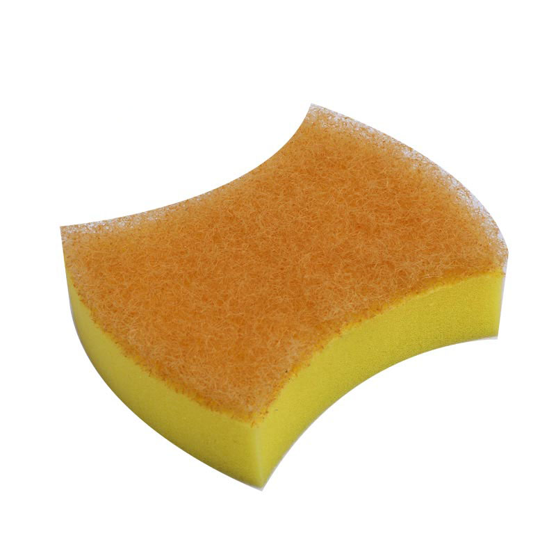 DH-A1-59 Curved kitchen cleaning sponge composite scouring cloth