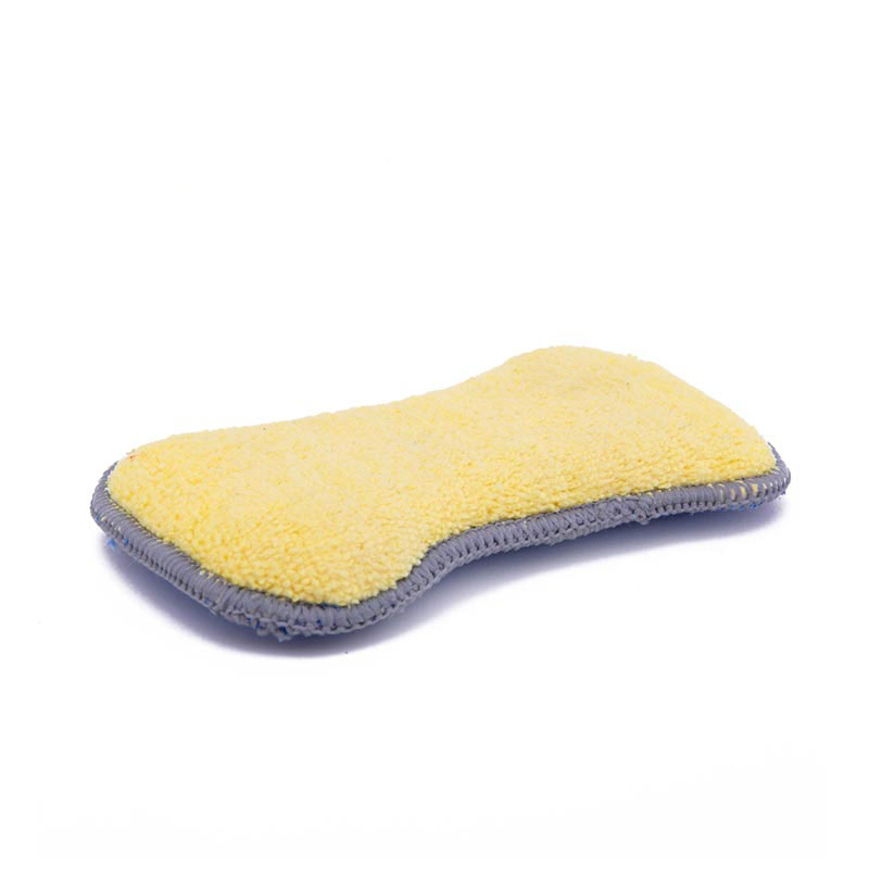 DH-A4-11 cleaning polishing coral fleece 2 sided car wash sponges