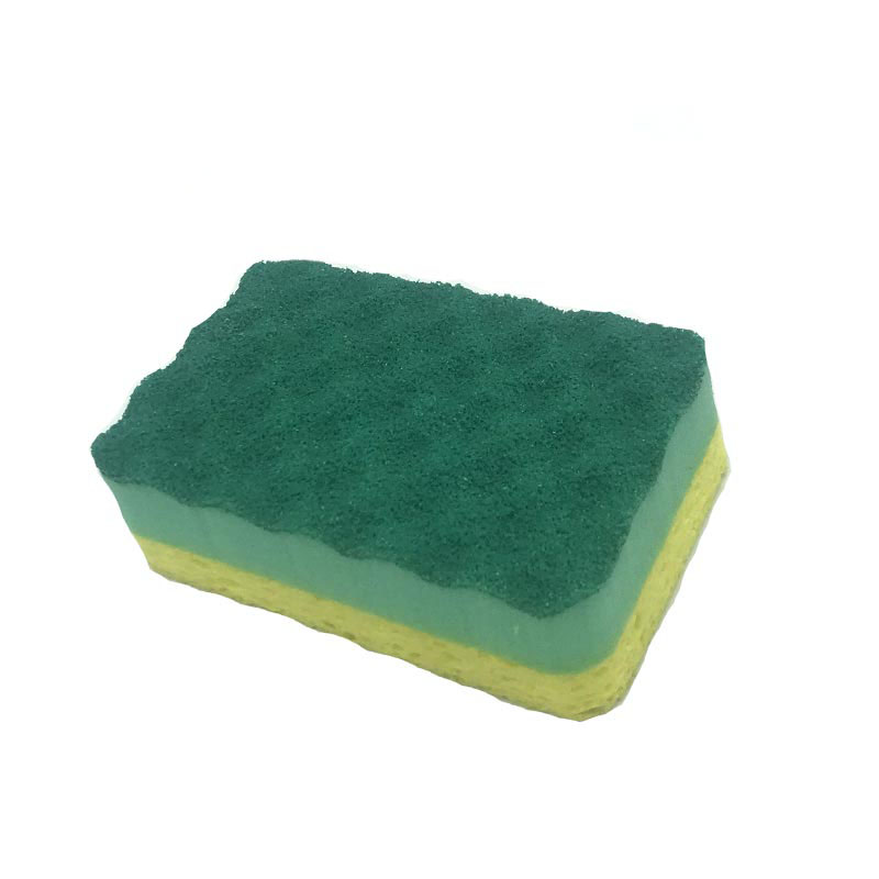 DH-A5-21 Multi-layer composite high-efficiency clean coated cellulose kitchen sponge