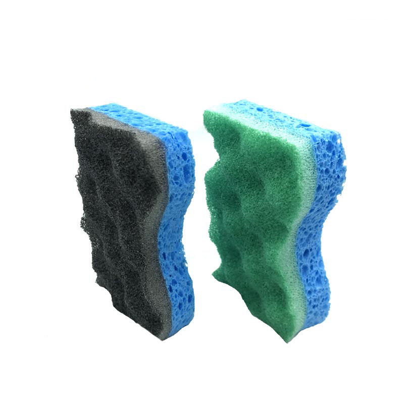 DH-A5-22 Compressed wet dry cellulose sponge durable coated sponge