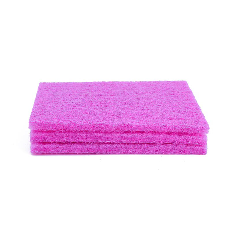 DH-C2-8 Pink Eco-friendly Nylon Household Cleaning Scouring Pads